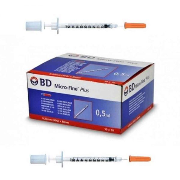 seringi insulina 05 ml cu ac incastrat 30g bd micro fine plus 100 buc 792x1024 1