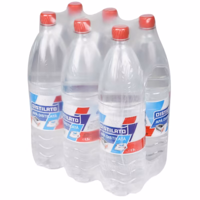 Apa distilata, European Drinks, 1.5 l, 6 buc